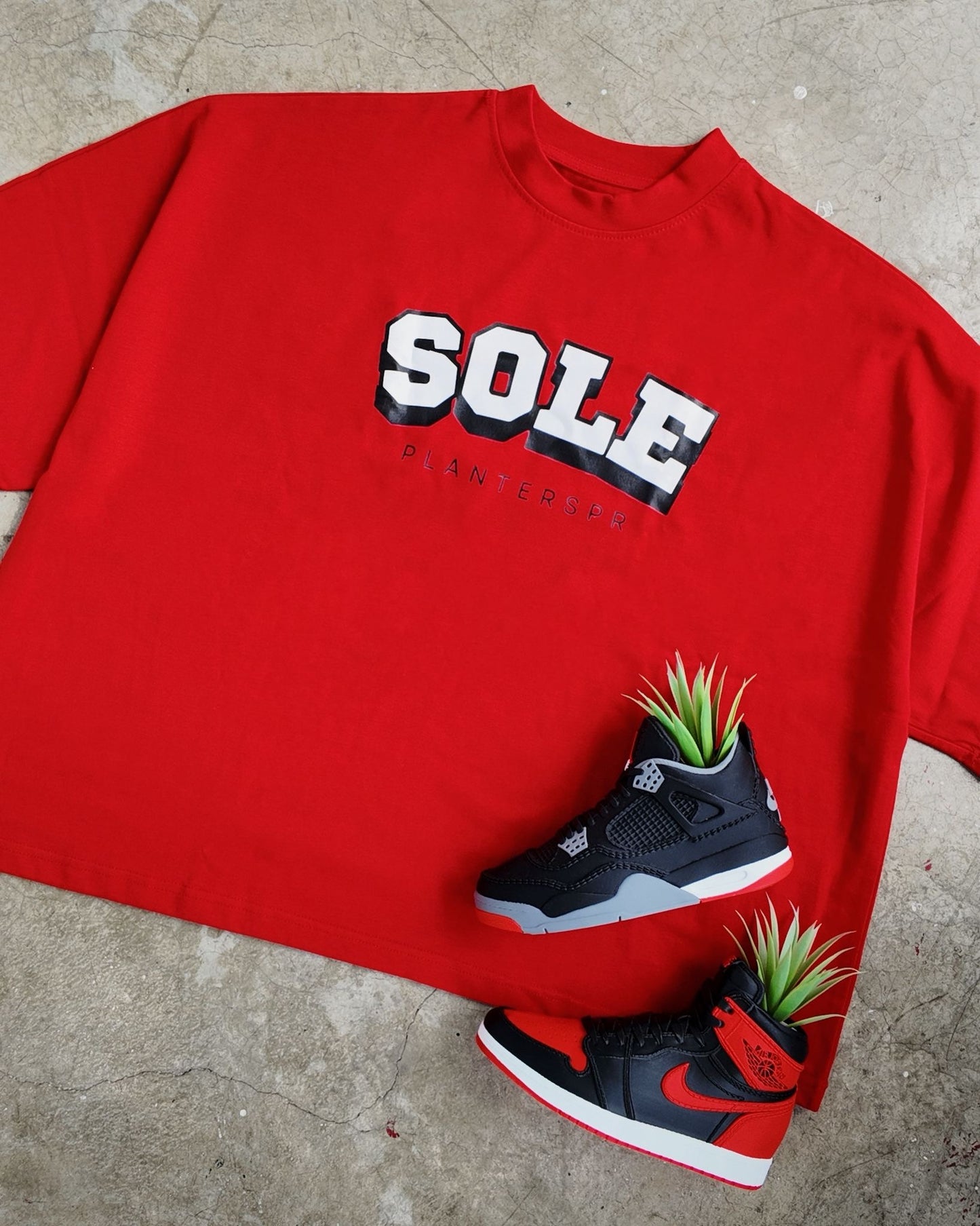 Boxy Cropped Red Tee