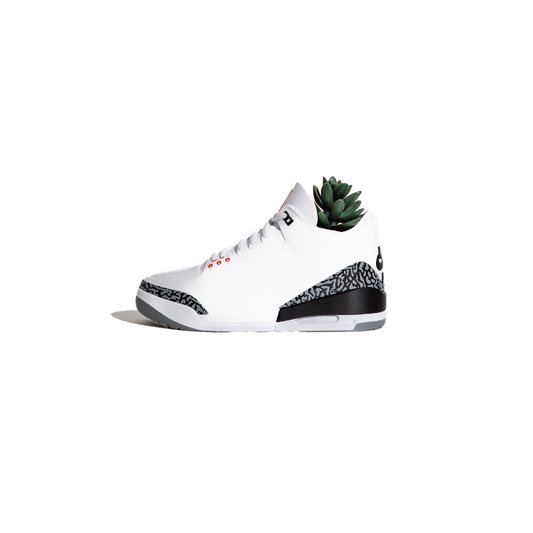 3D Printed AJ3 White Cement Planter